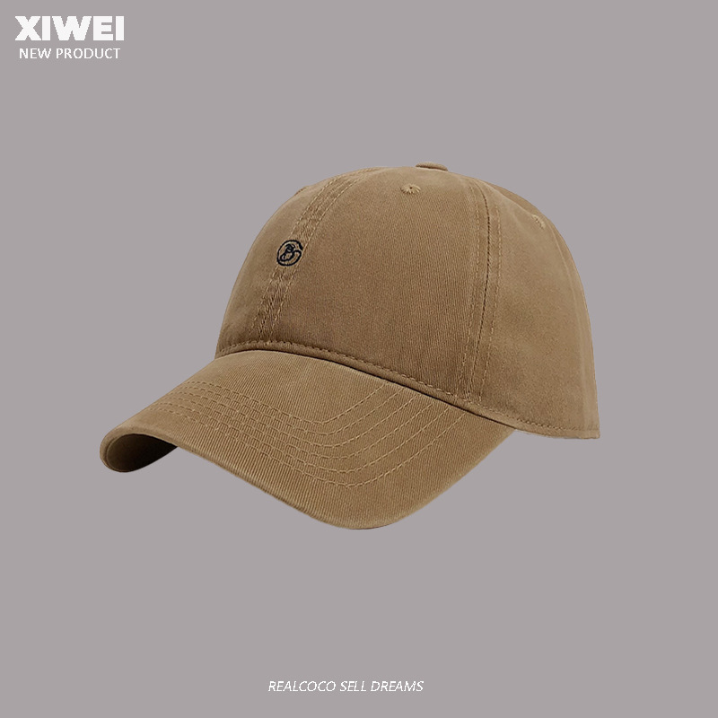 Retro al aire libre cuatro estaciones pueden usar pequeñas letras B sombrero de béisbol bordado mujer versátil cara pequeña sombrero de sombra solar