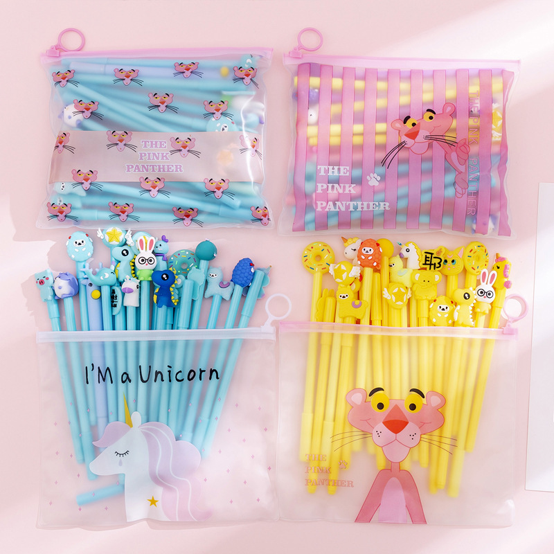 Gel Pen Stationery Type 1 Set Cartoon Learning Plastic Cute Gel Pen