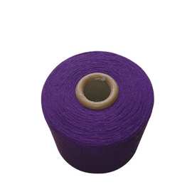 厂家供应 供应气流纺紫色20s 精细做工条干好拉力强 棉纱线批发