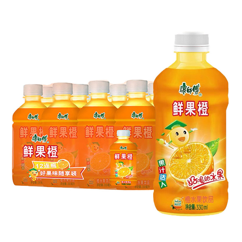 【프레시 과일 오렌지】330ml×12병