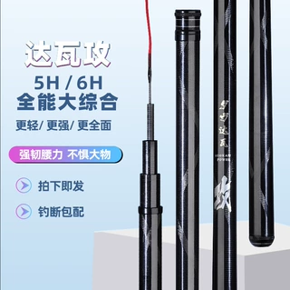 黑坑鱼竿6h超轻超硬大物杆暴力飞磕巨物19调鲢鳙竿罗非竿青鲟28调