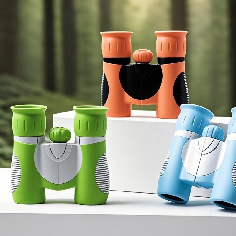 简单上手快速成像清晰锐利儿童双筒望远镜防滑橡胶手柄适合户外