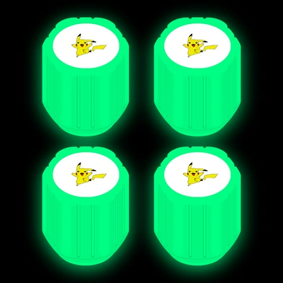 Tire Personalized Luminous Valve, valve - pikachu