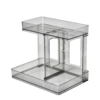 New transparent gray double-layer storage rack