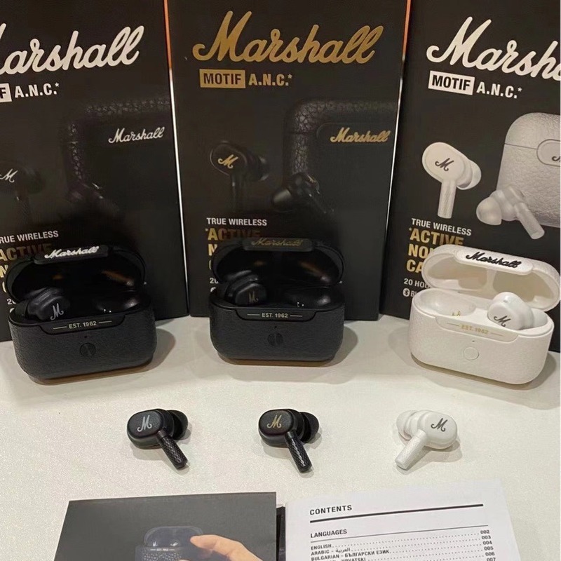 マーシャルMARSHAL MOTIF ANCワイヤレスbluetoothイヤホンには、ノイズインイヤースポーツ耳栓M4が付属しています|undefined
