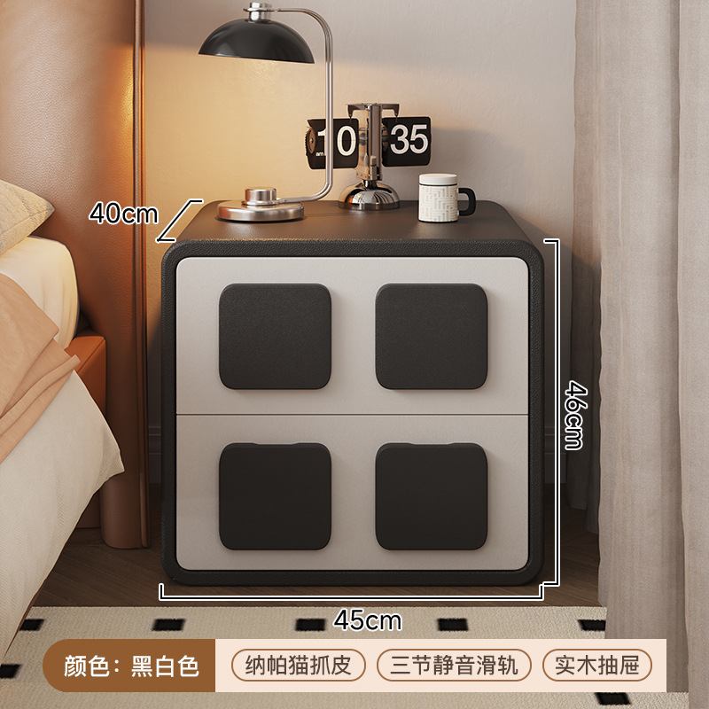 Cabina de cabecera de madera maciza dormitorio simple casera de almacenamiento junto a la cama moderna creativa gabinete de combinación libre sala de estar armario de almacenamiento