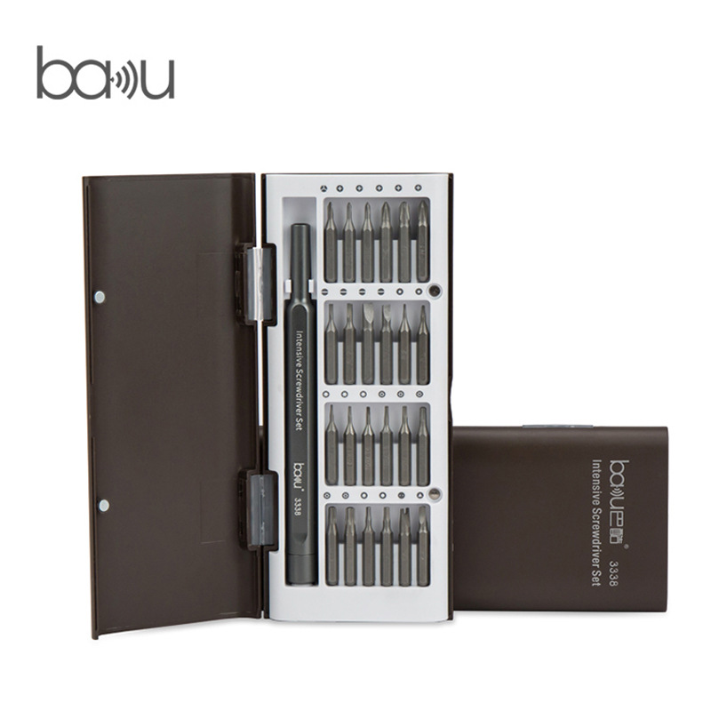 巴酷BA-3338多功能螺丝刀组合套装螺丝批头手机眼镜电脑拆机工具