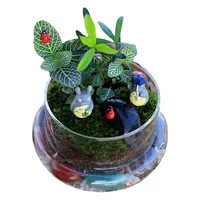 Прозрачное стекло микро пейзаж крышка мох DIY ландшафтный дизайн ваза контейнер для суккулентов вечный цветок крышка