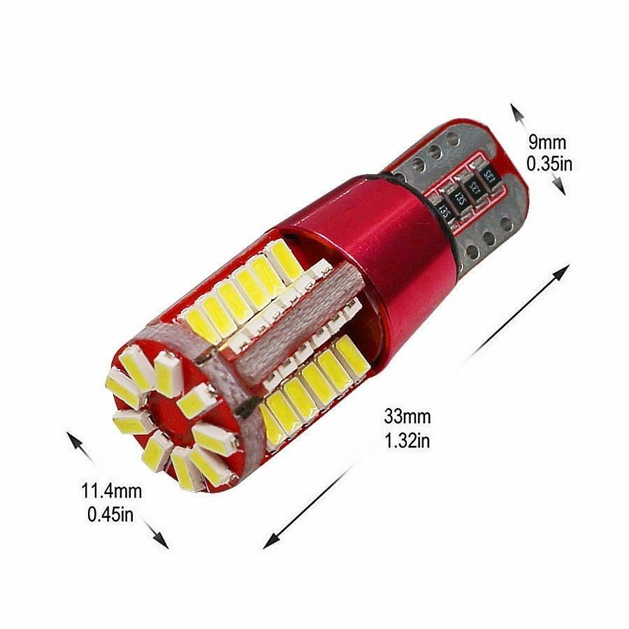 Decodificación de automóviles LED lámpara de matrícula Canbus-Lámpara de matrícula superbrillante W5W t10 3014 57smd