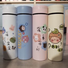 304不锈钢保温杯 卡通商务直杯 学生上班族便携水杯480毫升杯子