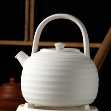 陶瓷日式家用煮茶提梁陶壶壶烧麦饭石明火手工电陶炉炭炉白泥水壶