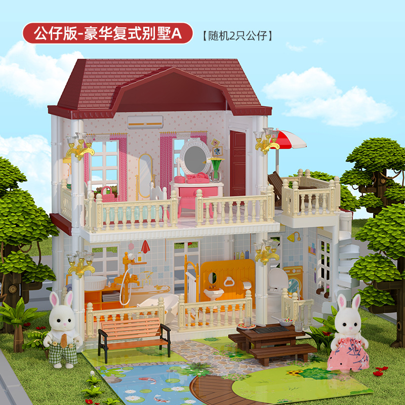 Kaola diario Casa de juego para niños juguete niña princesa Castillo Villa Casa Regalo de Cumpleaños niña casa de muñecas