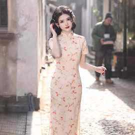 旗袍2025新款夏季日常可穿新中式绝美改良年轻款少女连衣裙