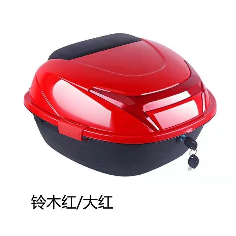 电动车后备箱摩托车尾箱大号加厚通用电瓶车防抖踏板储物箱工具箱|undefined