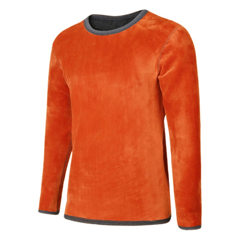 Ropa interior térmica de mediana edad y edad avanzada gruesa a prueba de invierno forrada de lana engrosada de la madre más tamaño ropa de otoño traje de pantalones largos