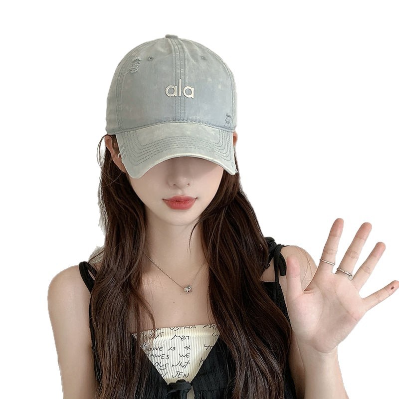 alo レター野球帽 新しいカジュアルスポーツ 男女兼用 春夏 韓国風 つば広キャップ 小顔効果|undefined
