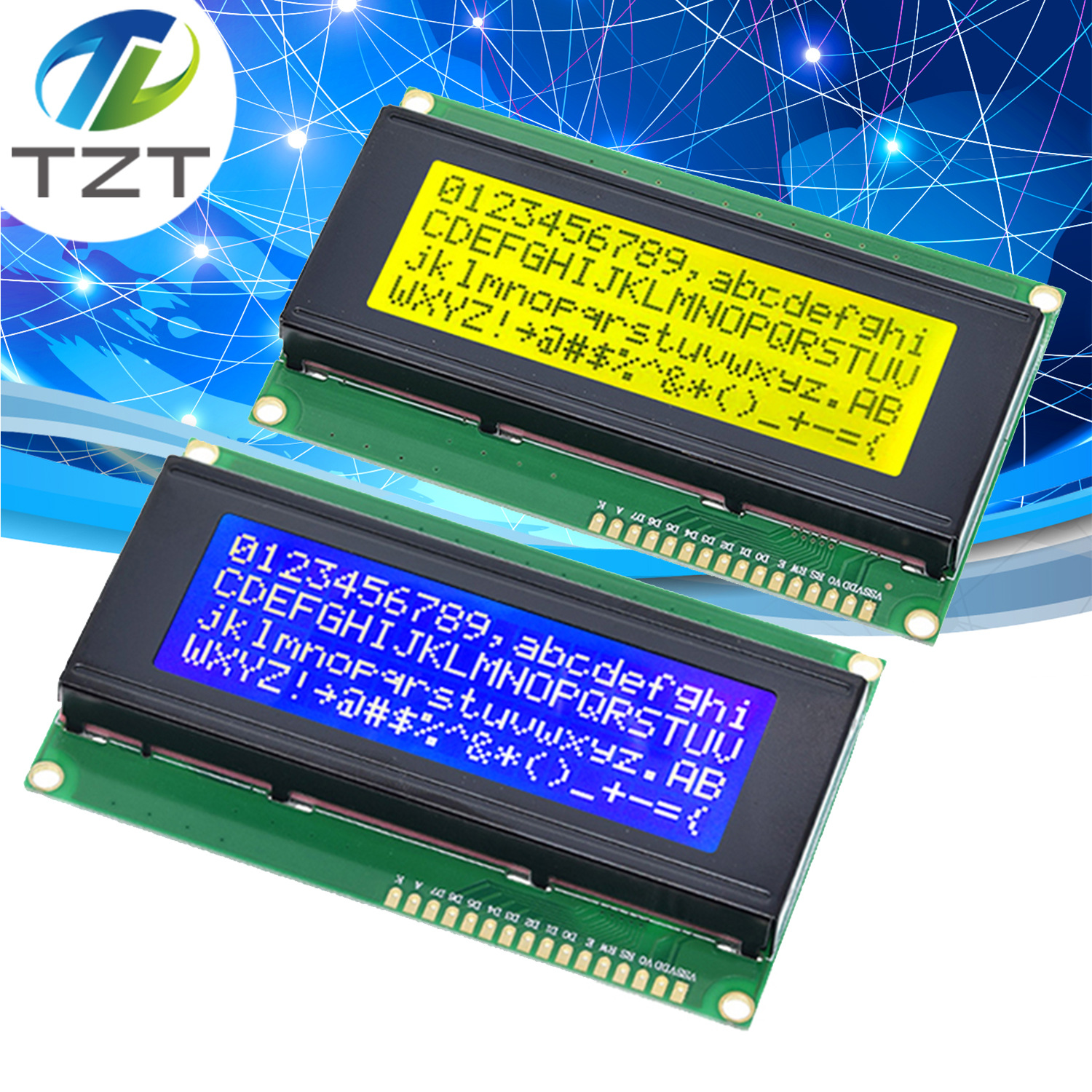 兰屏 2004A液晶屏J204A字符显示液晶模块20*4 5V LCD/LCM蓝屏黄绿