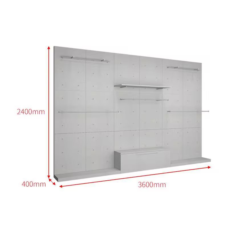 Tienda de ropa de alta calidad estante de exhibición de ropa de hombre estante de exhibición de piso deportivo al aire libre tienda de ropa estante