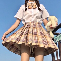 山本jkユニフォームスカート2024夏正規版日系学院風フリルスカート校供格スカートスカート子供