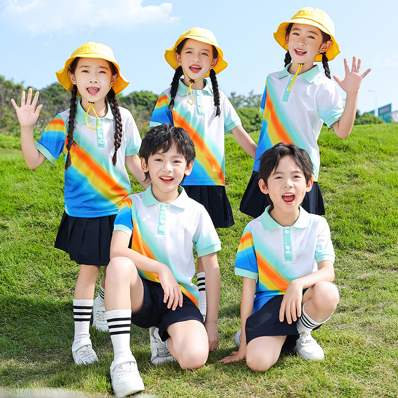 Spring and Summer new school uniform for primary and secondary school students suit British style kindergarten Garden uniform group class uniform children's performance uniform