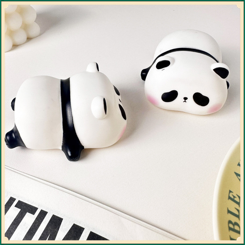 국경 간 폭발 팬더 통통한 박수 램프 실리콘 램프 침대 옆 책상 램프 충전 수면 램프