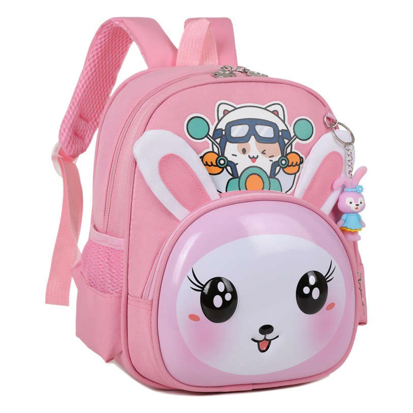 Comercio exterior estudiante de la Escuela Primaria lindo conejo mochila al por mayor kindergarten bebé mochila de dibujos animados de reducción de carga mochila niños