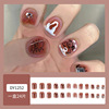 Fake nails, short nail stickers for manicure, wholesale