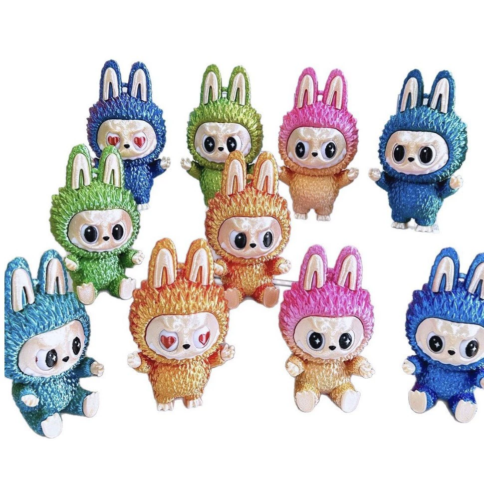 Прямые поставки с фабрики: популярные кросс-граничные 3D-печатные игрушки Labubu в слепых коробках, фигурки для коллекции, 3D-игрушки.