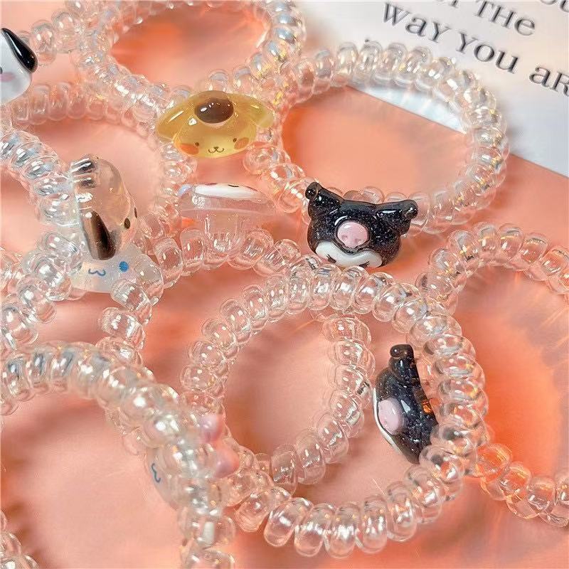 三丽鸥卡通电话线发圈小皮筋送闺蜜送男朋友头绳两用可爱甜美手链