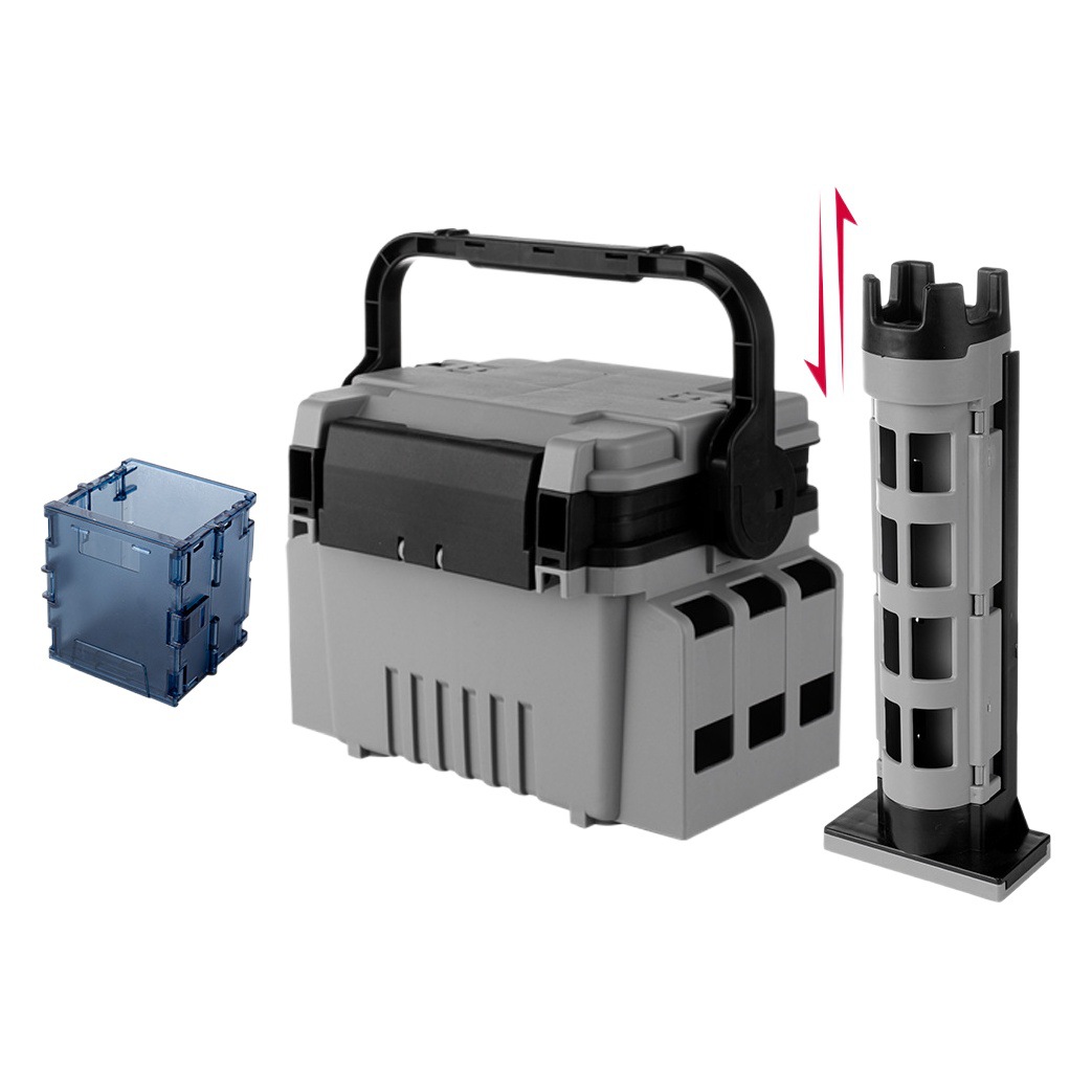 Caja de pesca Caja de Luya Caja de cebo Luya Caja de almacenamiento de accesorios de pesca al por mayor de doble capa multifuncional al aire libre Caja de pesca Luya