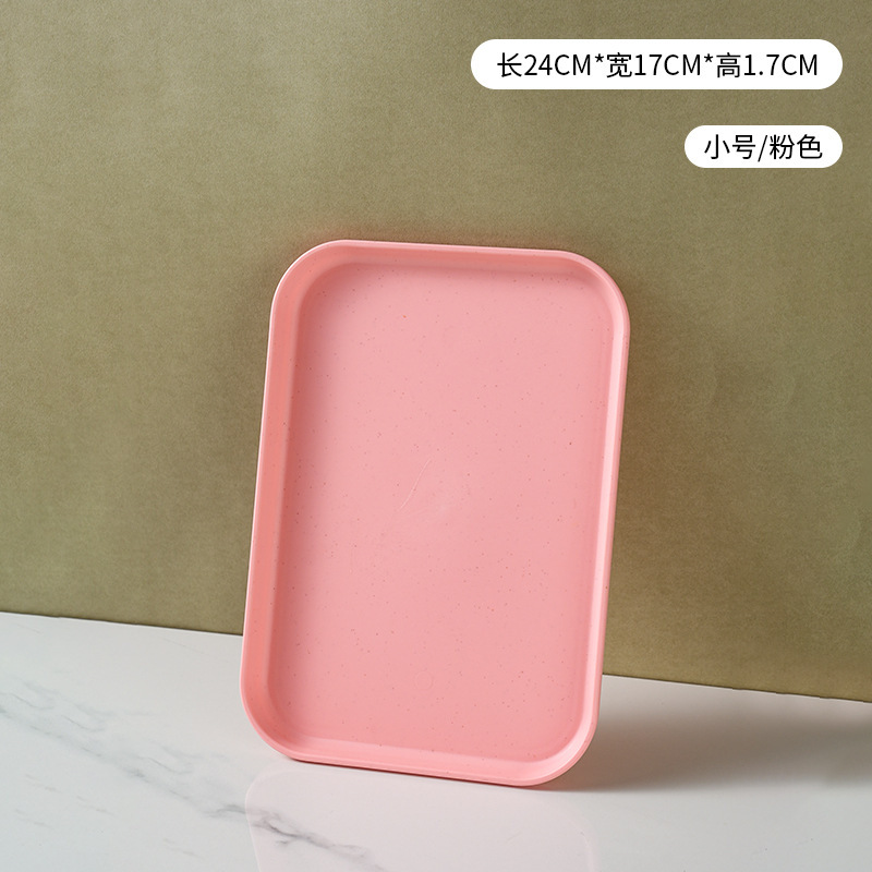 ハンドル付き軽量高級プラスチックトレイ、ハイエンド家庭用ティートレイ、ディナープレート、業務用レストランの厚みのある大きなプレート|undefined