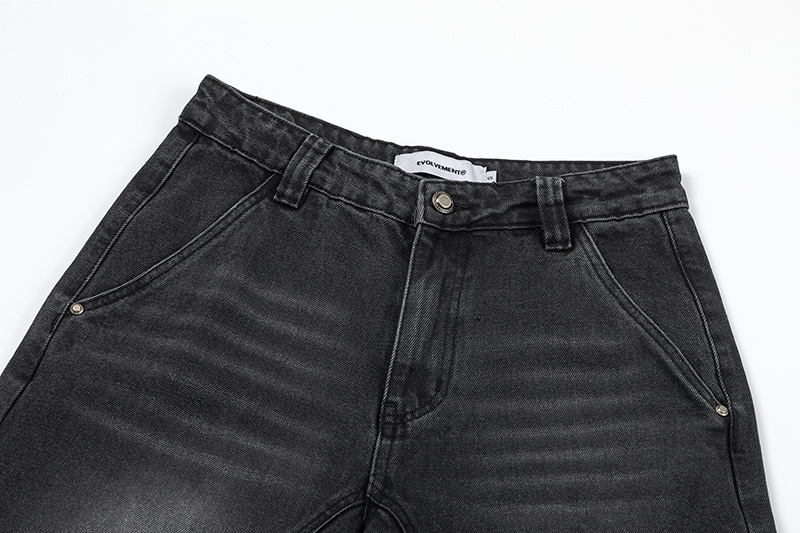 Modern Men's Jeans High Quality Large Silhouette Split Fit_voghion.com