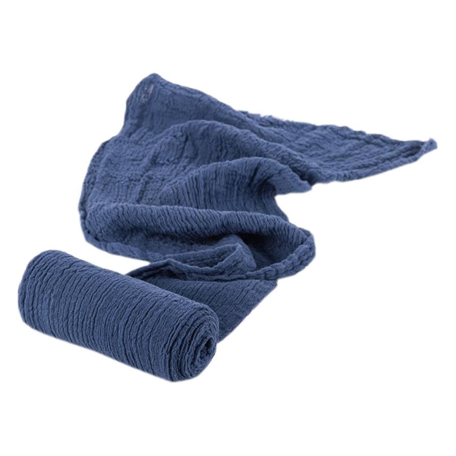 Transfronterizo nueva fotografía stretch WRAP algodón bebé foto envoltura recién nacido plisado Seersucker envoltura de tela