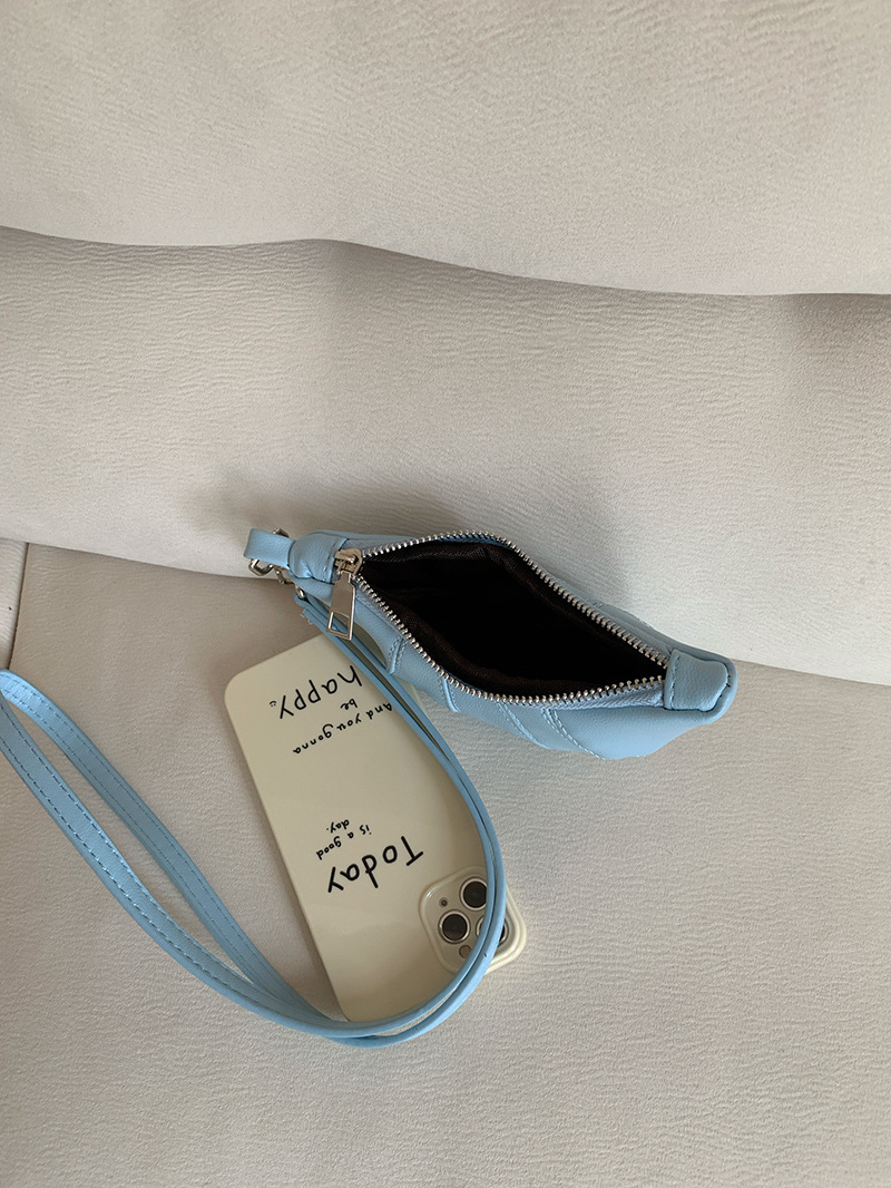 Portafoglio appeso al collo Zero con design carino a forma di corno di mucca e piccola mini borsa a tracolla concava per rossetto e auricolari_voghion.com