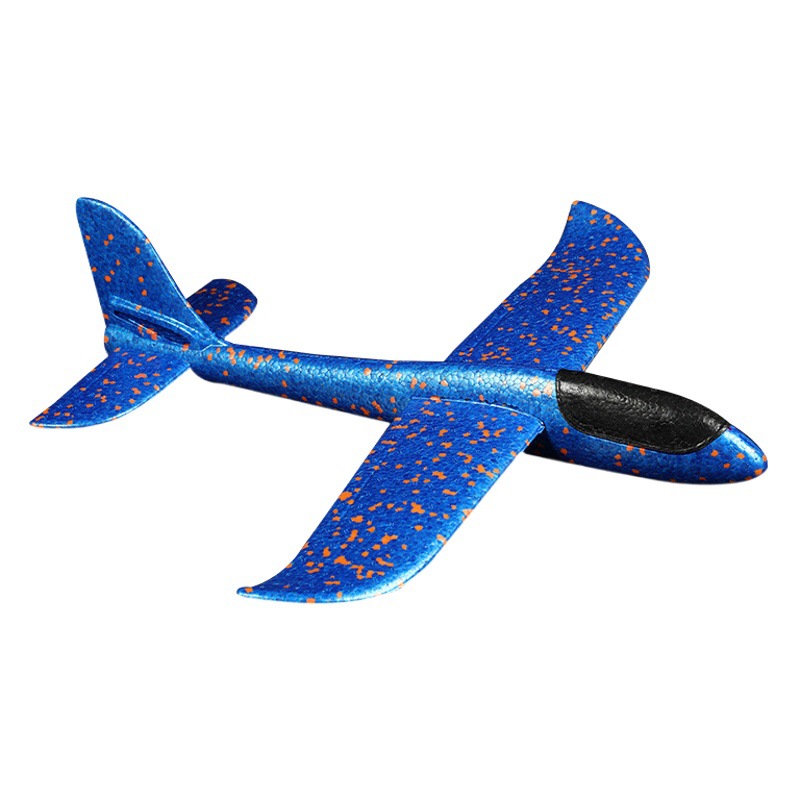 49cm grandes aviones de espuma que emiten luz juguete tiro de mano modelo de avión aviones niños planeador actividad push regalo Festival