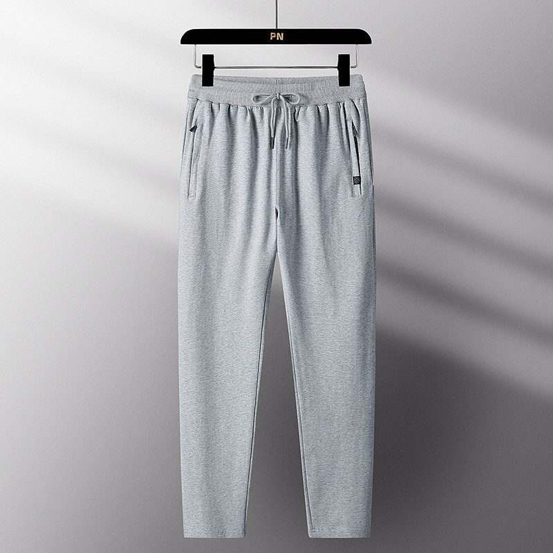 Cross-Border Men's Spring and Autumn Jogger Casual Pants Trendy Loose Straight Men's Pants Spring Cotton Sports Sweatpants Men's Style