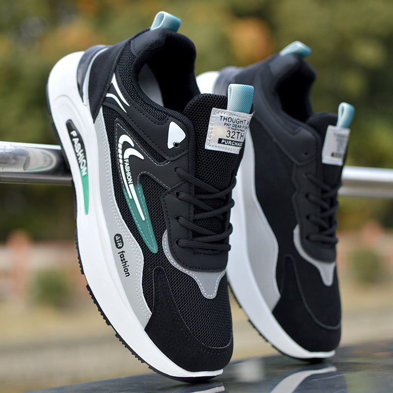 Férfi tavaszi-nyári új sport, vízálló, csúszásgátló futócipő, divatos és sokoldalú apuka cipő_voghion.com