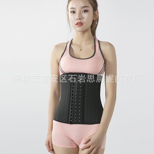 Sports Shaping Bodysuit with European and American Mesh 25 Steel Bone, Fitness Waist Cincher Ab Shaper, Plus Size Women's Supply