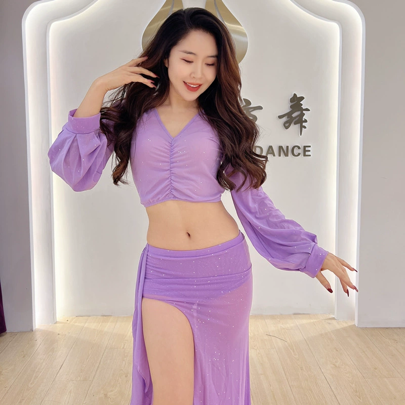 Танец живота 2023 Весна и лето новая одежда для практики сексуальное придворное платье Костюм Восточный танец стол одежда для выступлений групповая одежда классная одежда