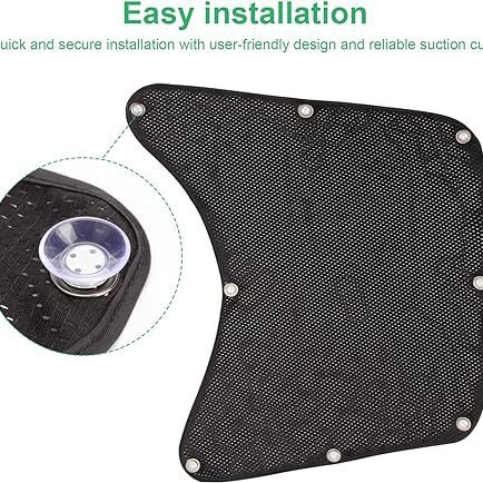 in stock semi-truck sunshade side window sunshade with suction cup is suitable for all kinds of truck general-purpose anti-ultraviolet