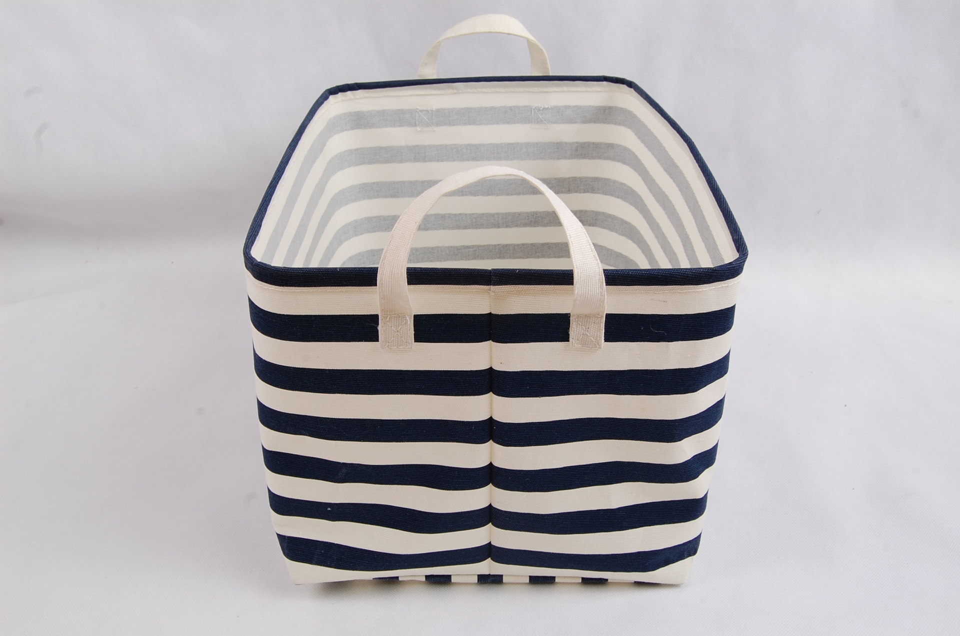 桌面棉麻杂物筐家用储物收纳筐化妆品布艺收纳篮整理筐厂家供应