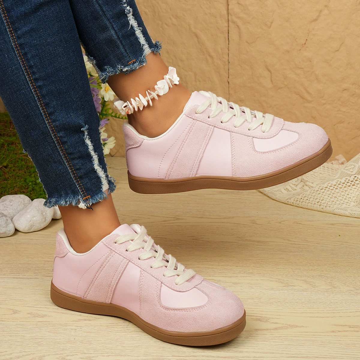 Повседневная моральная тренировочная обувь большого размера, внешняя торговля, новые универсальные белые туфли на плоской подошве с круглым носком на шнуровке, спортивные кроссовки с низким верхом, трансграничные