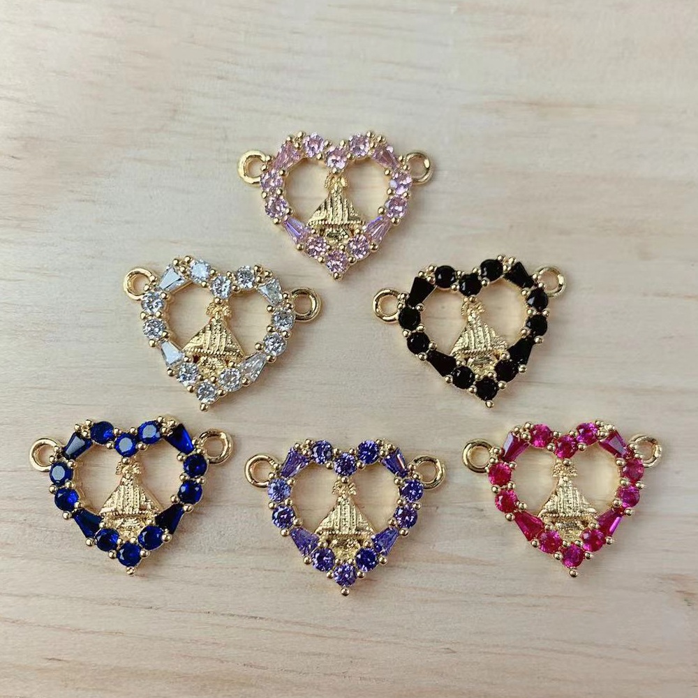4g Weight Pendant Jewelry Making Type Rhinestones Inlay Material DIY Jewelry Accessories Classification 1 Piece Quantity Copper Material Totem, Heart Shape Pattern Inlay Design Simple Style, Classic Style Style 1 Piece Copper Rhinestones Totem Heart Shape Pendant 无