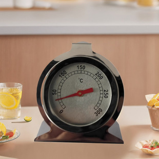 Chen Ying Kitchen Desktop Oven Thermometer Bimetallic Stainless Steel Baking Temperature Meter Pointing Thermometer