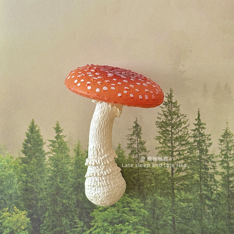 森林里的蘑菇~仿真蘑菇冰箱贴磁吸装饰品3d立体创意个性强力磁吸|undefined