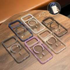 新商品の細い輪はiphone16 promax携帯ケースを適用します。アップル15半透辺透明バックプレート保護カバー14