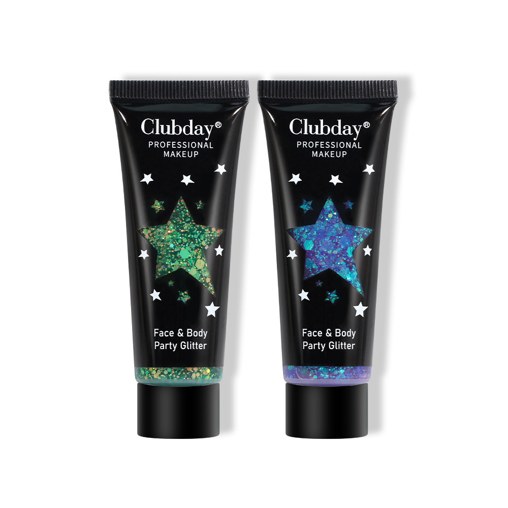 Cross-border beauty gel liquid sequin body eyeshadow export Christmas makeup chameleon tube eyeshadow undefined