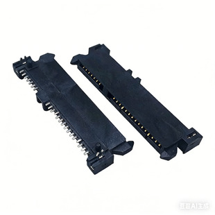 SATAӲ�P�ӿ� 7+15Pĸ�����N 90���NƬ �߶�4.2MM��۲���SATA22P