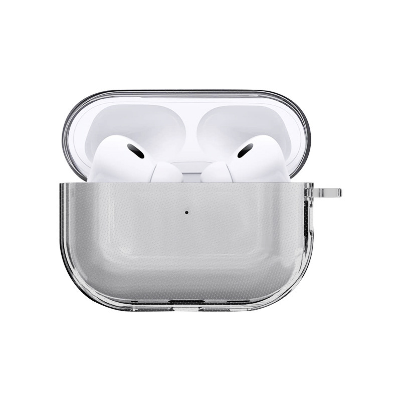 适用苹果AirPods Pro3透明TPU耳机保护壳 透明airpodspro3耳机壳|undefined