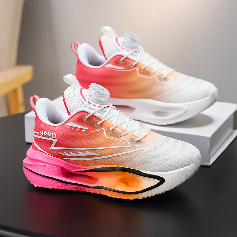 Primavera y otoño de 2025 nuevos zapatos deportivos para niños red doble transpirable ligera suave amortiguador zapatos de red de chicas